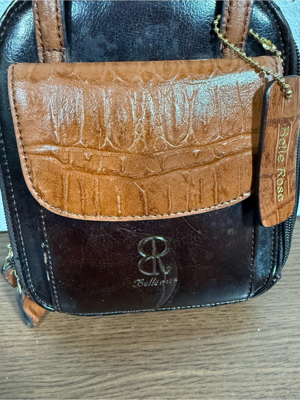 Vintage 80’s Belle Rose Crossbody Bag - Picture 2 of 7